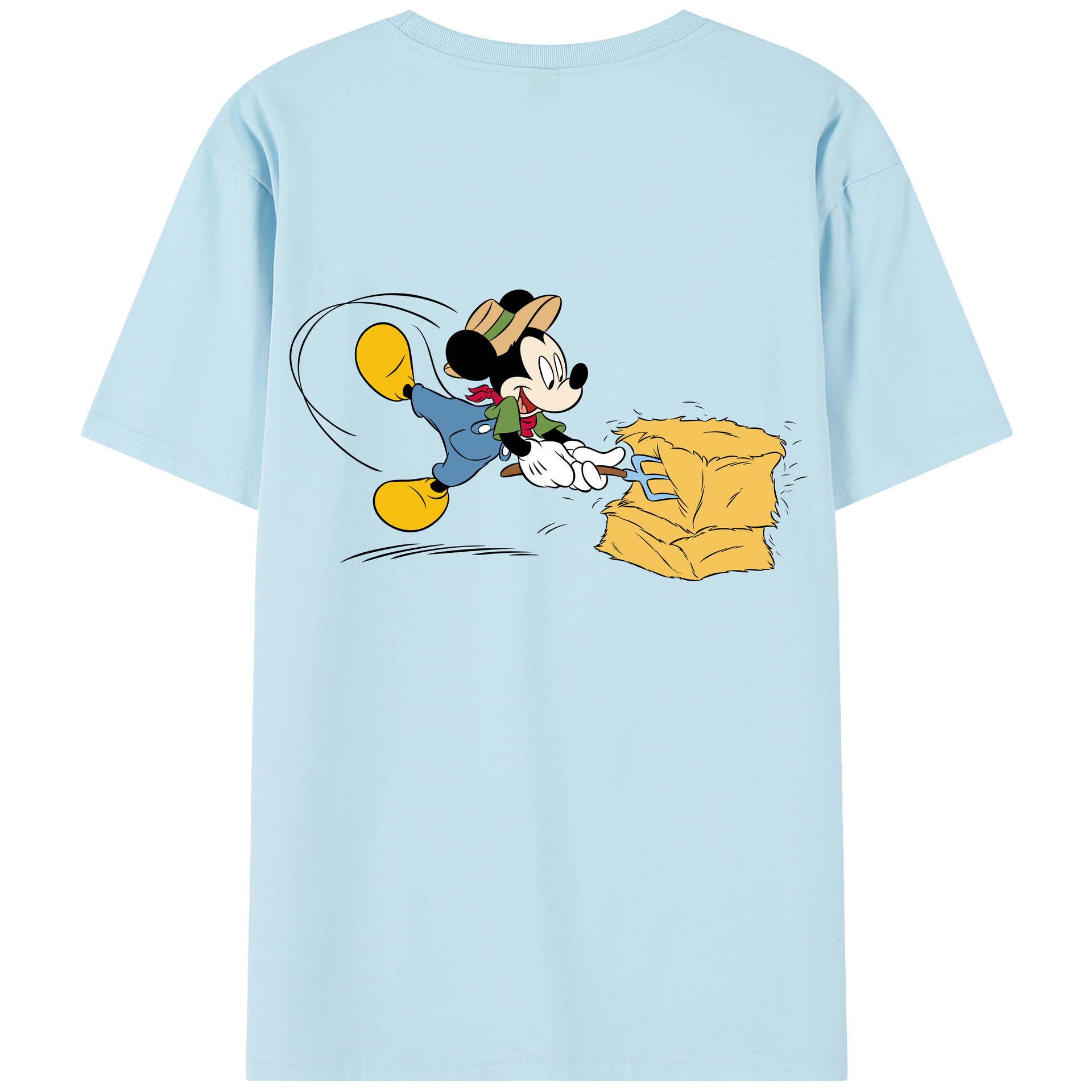 （画像用） ミッキーマウス Mickey Mouse 綿100％半袖Tシャツ（背面プリント）